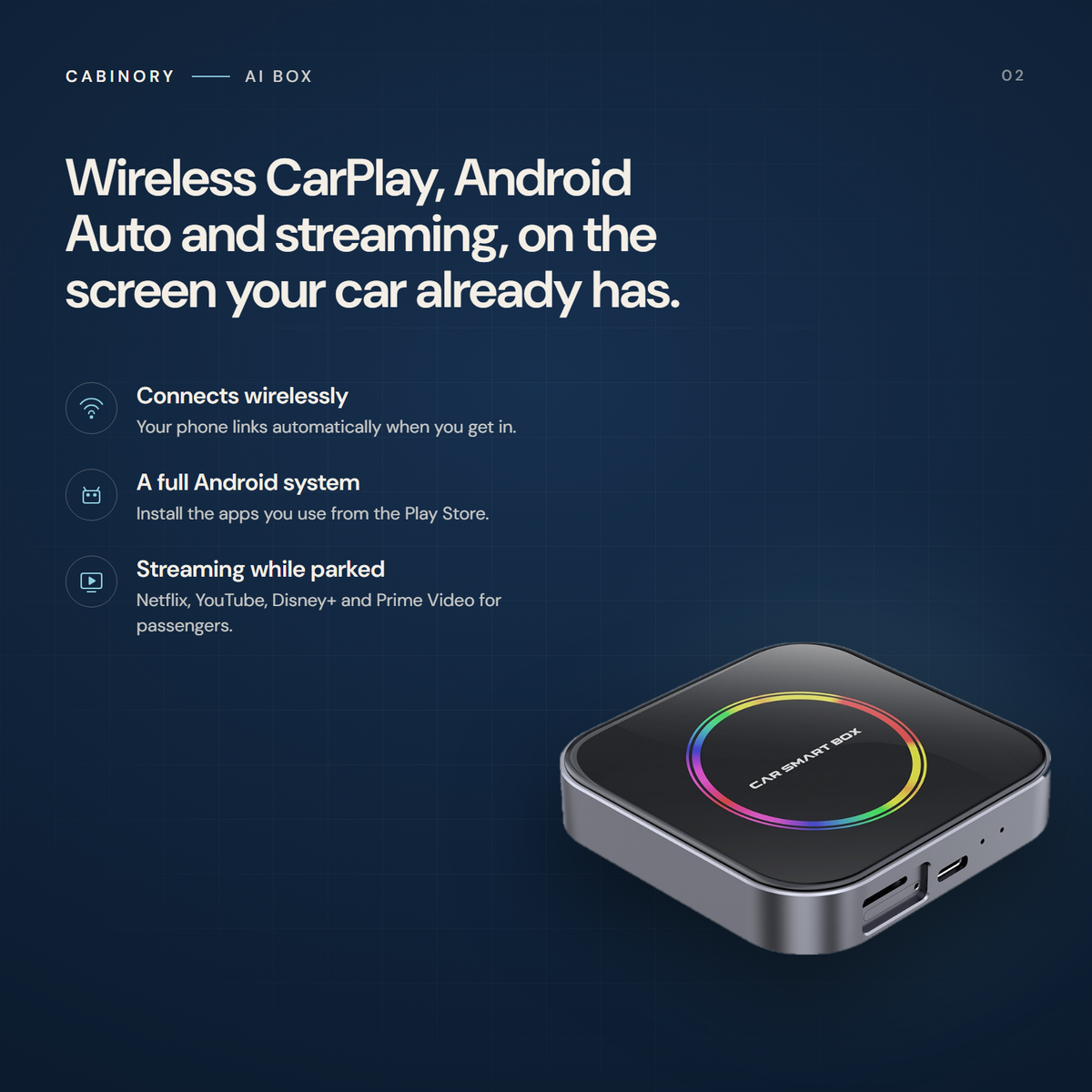 Cabinory AI Box, what it does, three points